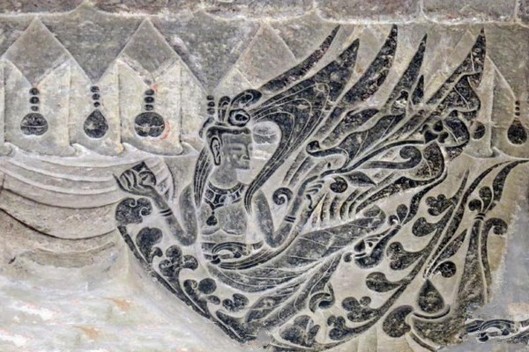 河南 鞏義 石窟  飛天